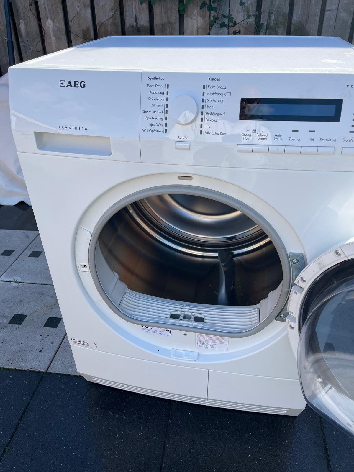 AEG Lavatherm wasdroger – werkt perfect – nette staat, Witgoed en Apparatuur, Ophalen, 6 tot 8 kg, Zo goed als nieuw, 85 tot 90 cm