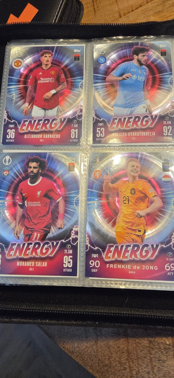 Match Attax Voetbal Kaarten - Energy, Verzamelen, Ophalen of Verzenden, Gebruikt, Buitenlandse clubs, Spelerskaart