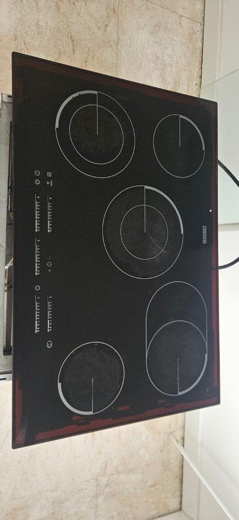 kookplaat Zanussi, Witgoed en Apparatuur, Kookplaten, Ophalen, Gebruikt, 4 kookzones, Inductie