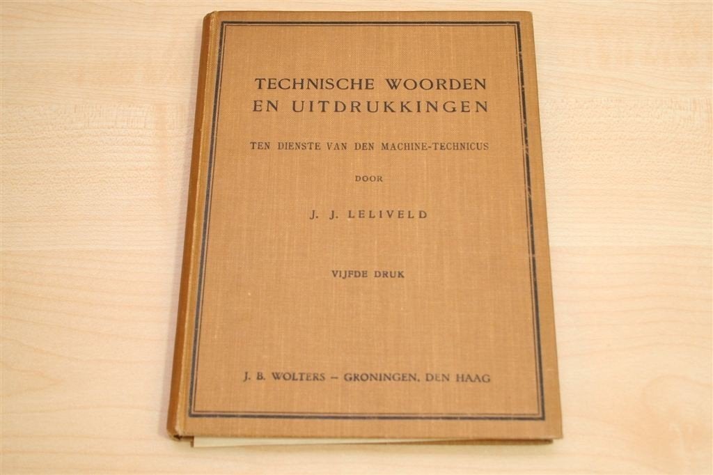 Technisch Woordenboek [1924] — Machine-Technicus, Ophalen of Verzenden, Gelezen