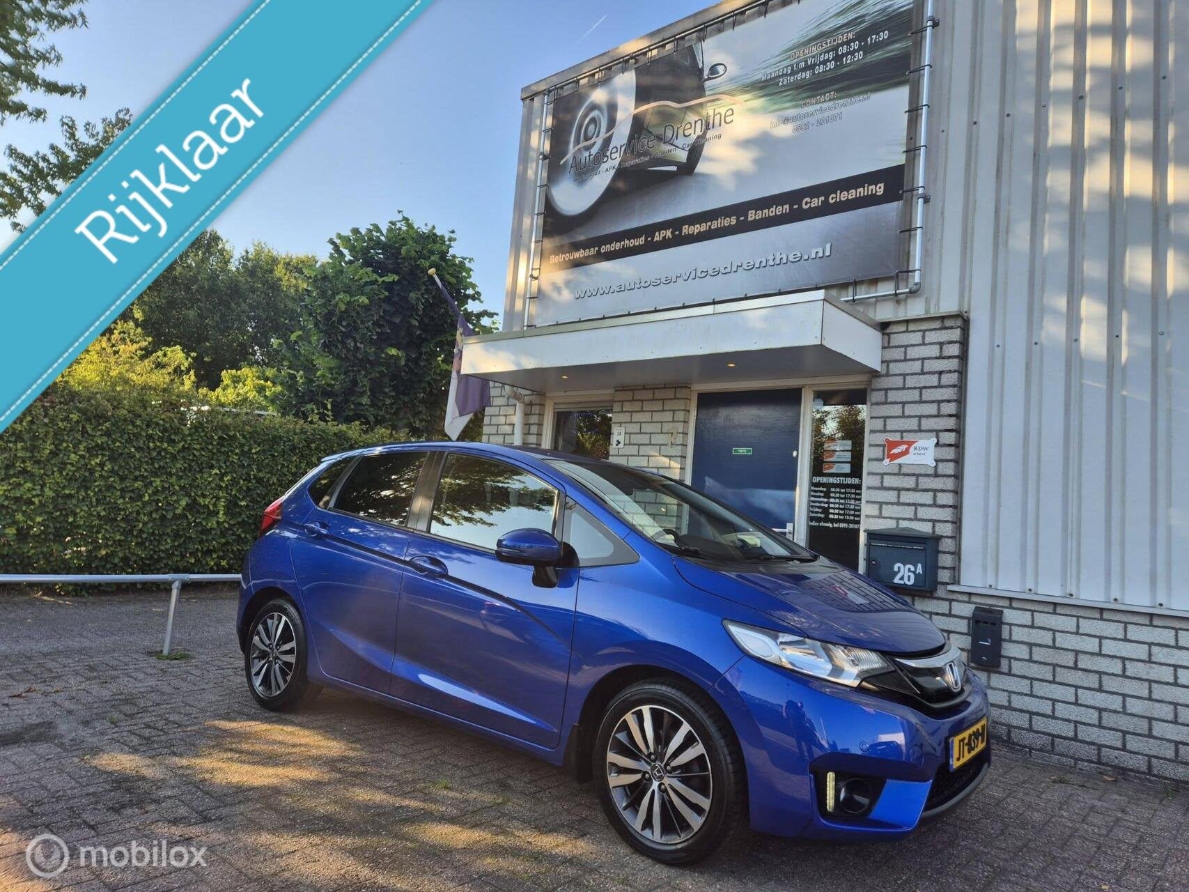 Honda Jazz 1.3 i-VTEC Automaat/Camera/Keyless/Navi/PDC, Dealer onderhouden, 450 kg, Gebruikt, Euro 6