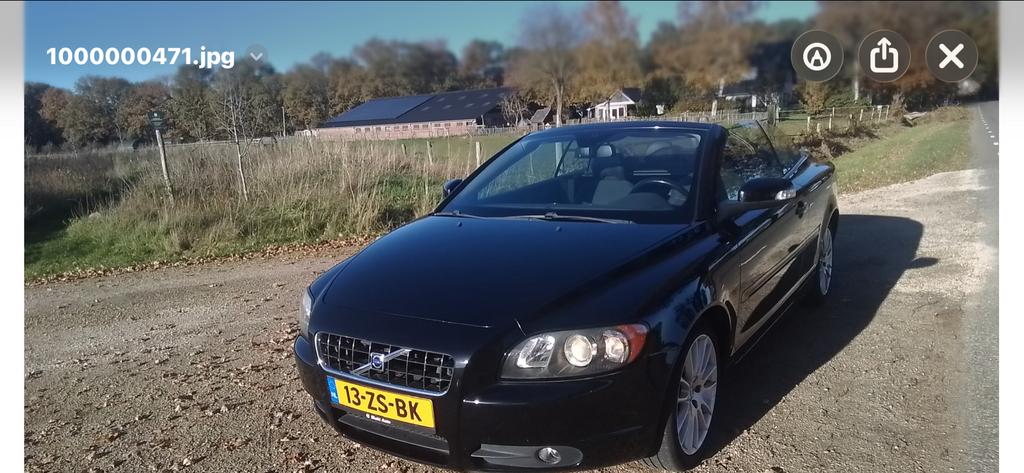 Volvo C70 2.4 140PK 2007 Zwart, Voorwielaandrijving, C70, 1581 kg, Cabriolet