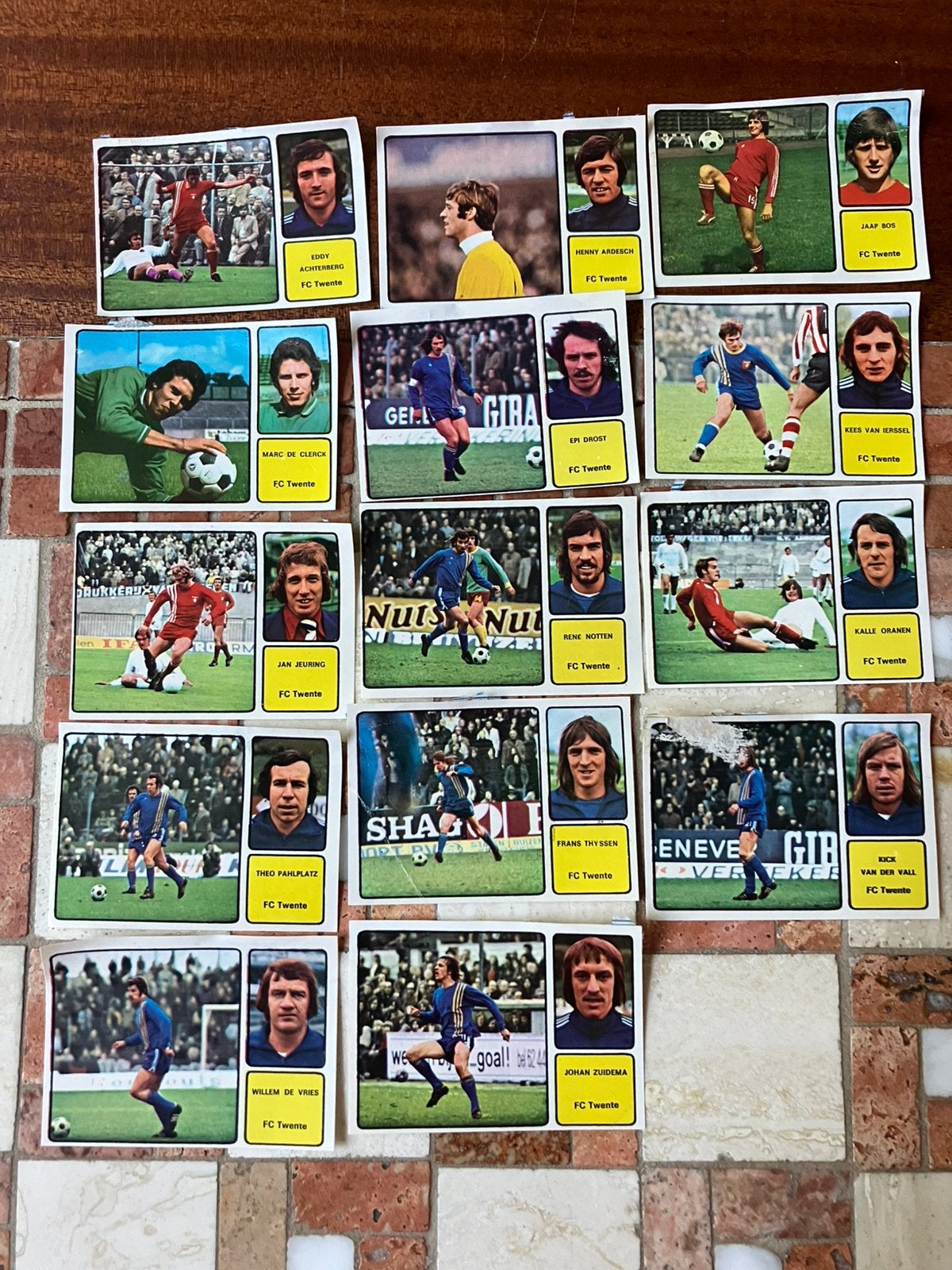Fc twenre panini Vanderhout 1974-1975, Verzamelen, Ophalen of Verzenden, Zo goed als nieuw, Buitenlandse clubs, Poster, Plaatje of Sticker