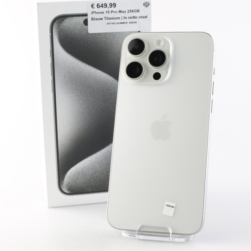 iPhone 15 Pro Max 256GB Blauw Titanium | In nette staat, Computers en Software, Apple, Zo goed als nieuw, Support@apple.com, One Apple Park Way
Cupertino, CA 95014
United States