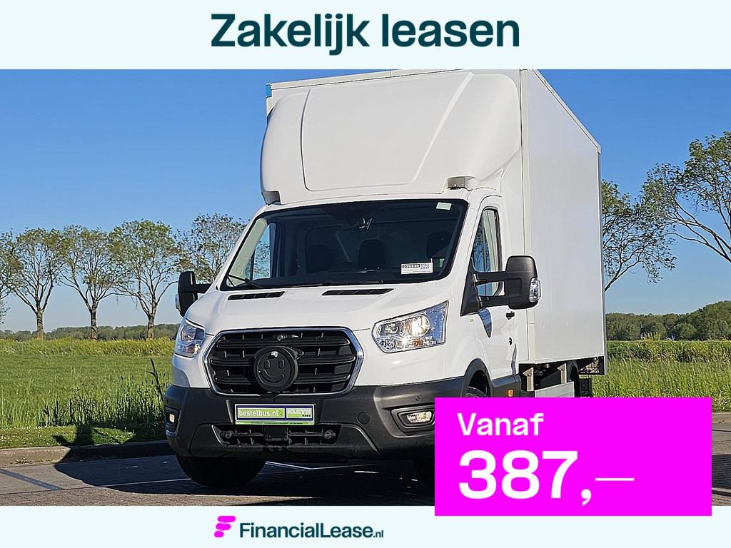 FORD TRANSIT 2.0 bakwagen laadklep!, Gebruikt, Euro 6, Elektrische buitenspiegels, Wit