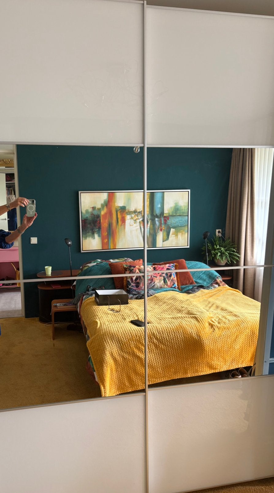 Panelen voor schuifdeuren Pax kast, Ophalen, Gebruikt, 50 tot 100 cm, Glas