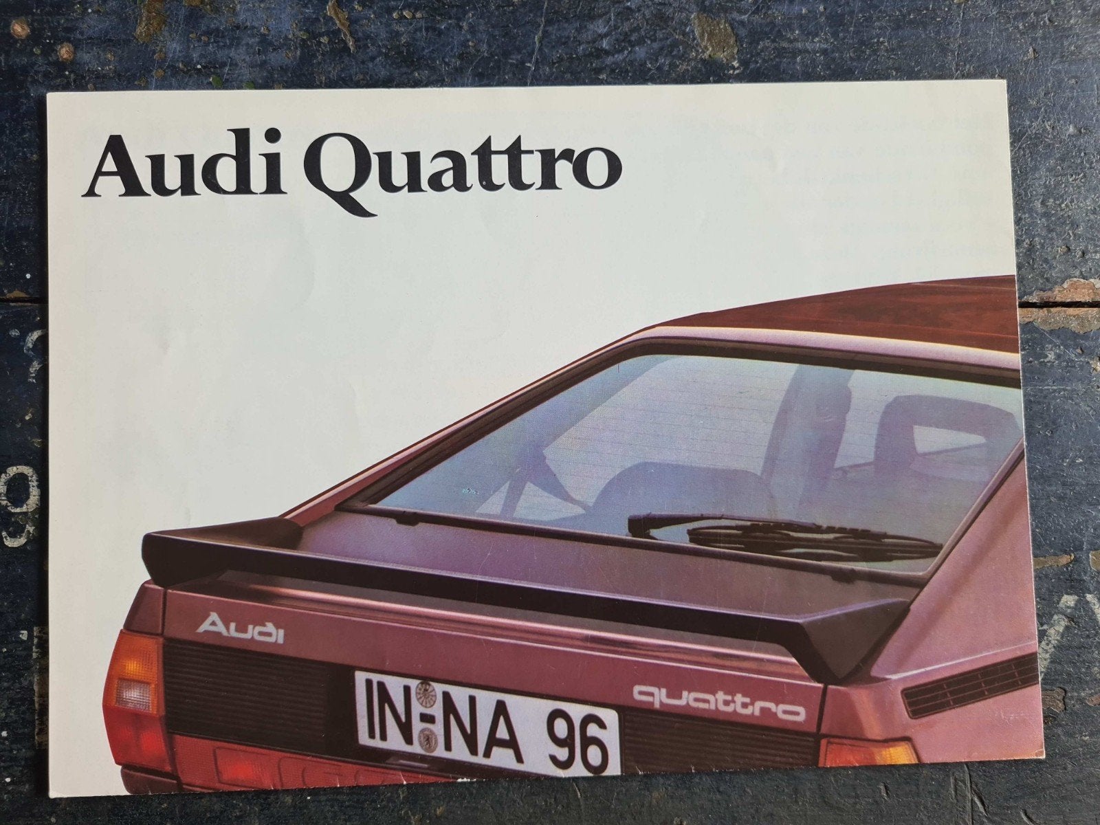 Audi Quattro   7/80, Ophalen of Verzenden, Audi