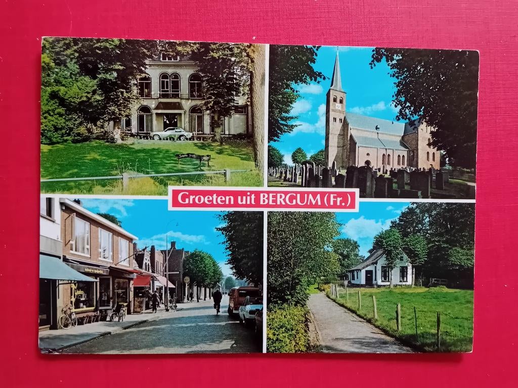Ansichtkaart Bergum, Ophalen of Verzenden