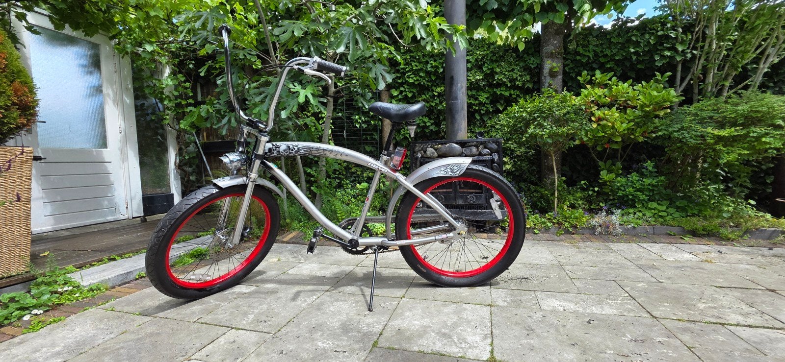 Nirve Skull cruiser, Fietsen en Brommers, Fietsen | Cruisers en Lowriders, Ophalen, Nirve, Staal, Cruiser