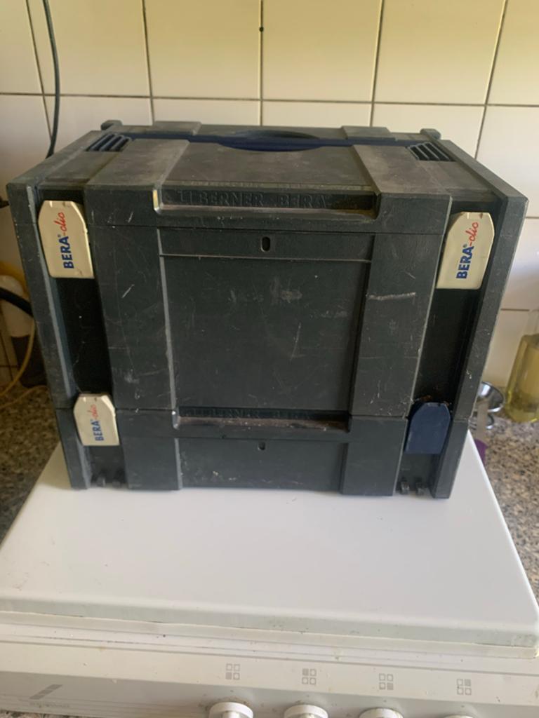 2 x Berner BERA-clic gereedschapskoffer/opbergbox, Ophalen of Verzenden, Gebruikt