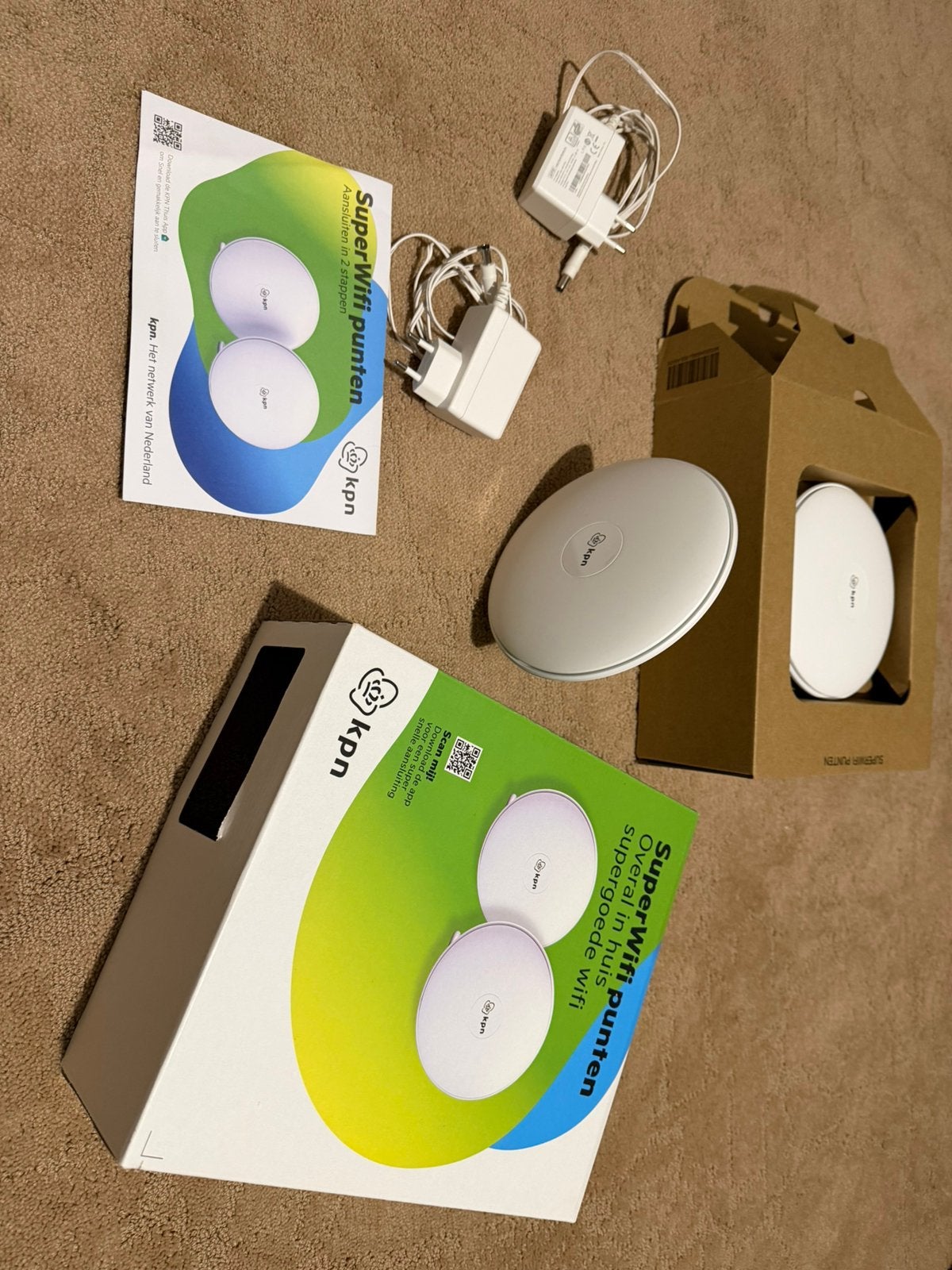 2 zo goed als nieuwe super wifi punten KPN (orginele doos), Computers en Software, WiFi-versterkers, Ophalen of Verzenden, Zo goed als nieuw
