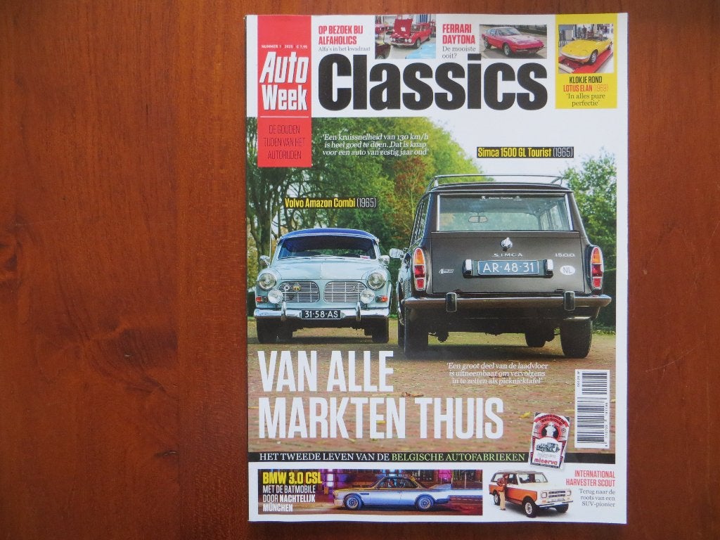 Autoweek Classics 1 2025 Volvo Amazon Combi, Simca 1500 GL, Ophalen of Verzenden, Nieuw, Volvo