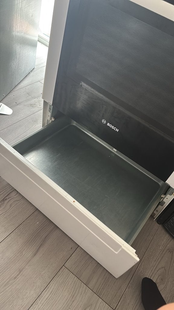 Gasfornuis bosch schoon, Ophalen, Hete lucht, 4 kookzones, Zo goed als nieuw