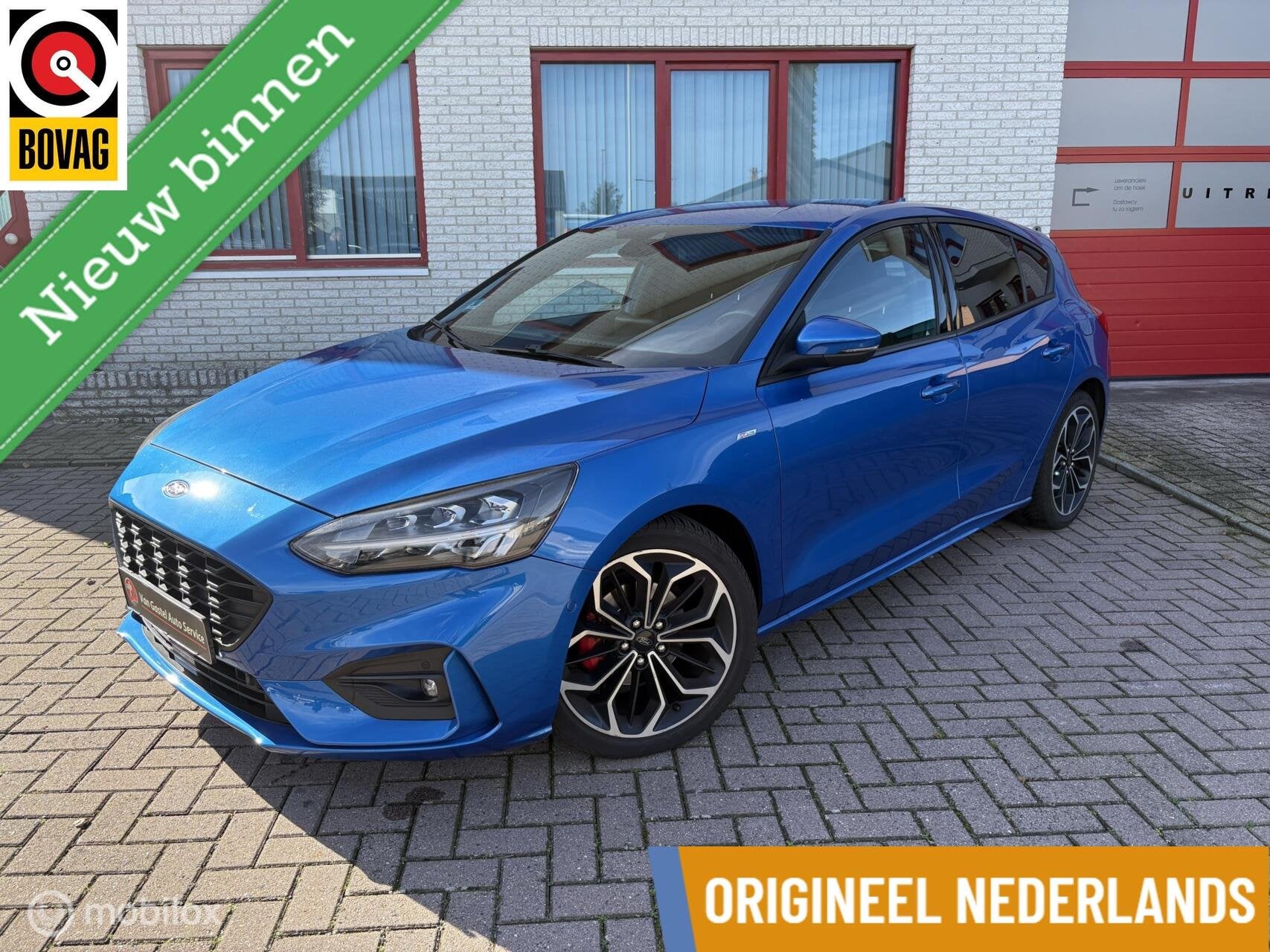 Ford Focus 1.0 EcoBoost ST-LINE NAVI/CAMERA/CRUISE, Auto's, Gebruikt, Zwart, Blauw, Parkeerassistent