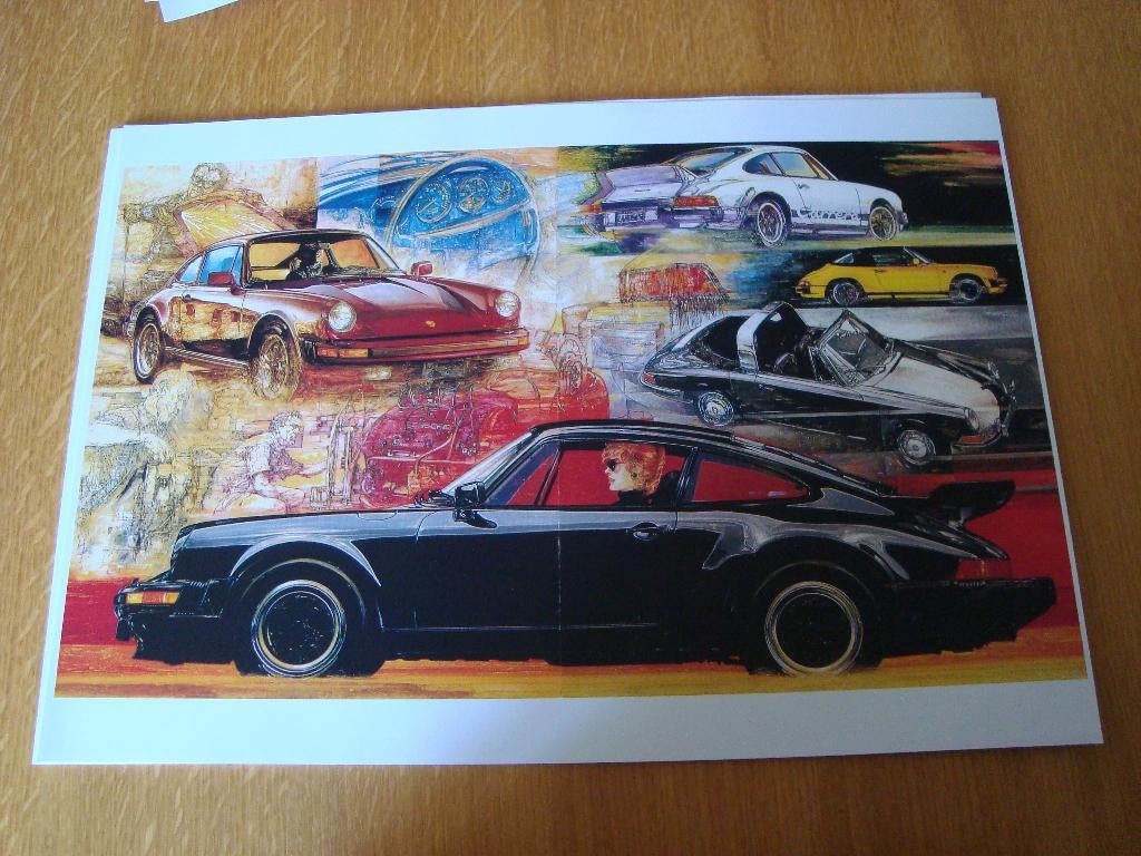 Porsche plaat 42-30 cm, Verzamelen, Ophalen of Verzenden, Nieuw, Auto's
