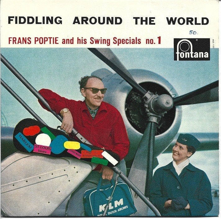 Frans Poptie - Fiddling around the World, Gebruikt, Verzenden, 7 inch, EP