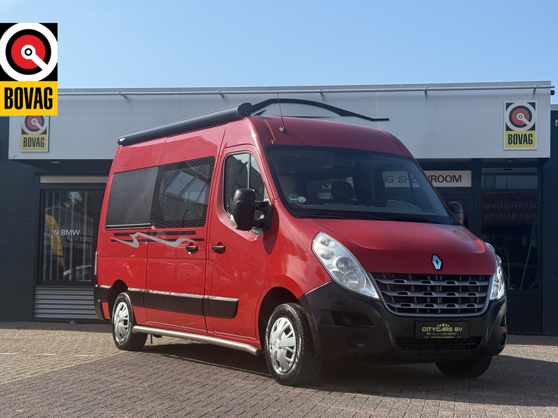 Renault Master automaat buscamper zeer luxe inbouw dwarsbed, Caravans en Kamperen, Campers, Buscamper of Camperbus, Tot en met 2