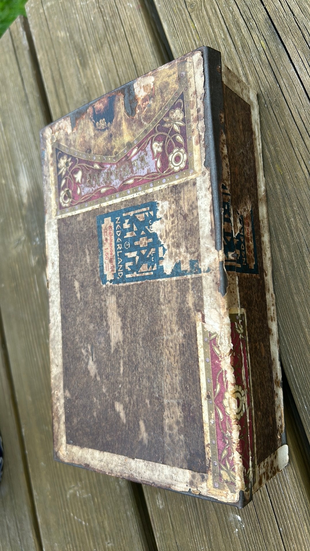 Sigaren doos metaal (oud), Ophalen of Verzenden