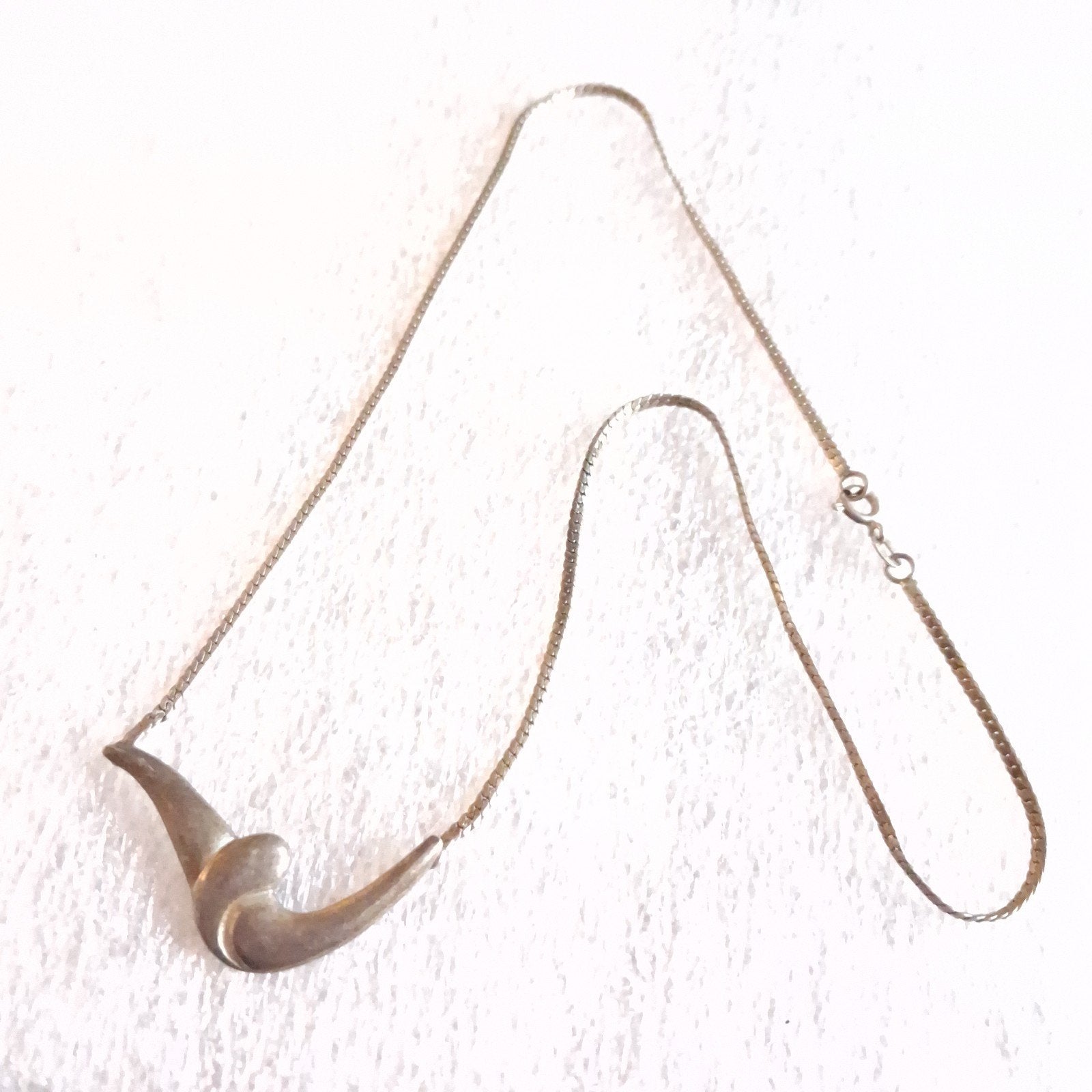 Zilveren Halsketting met Geïntegreerde Hanger, Verzenden, Zilver, Zilver