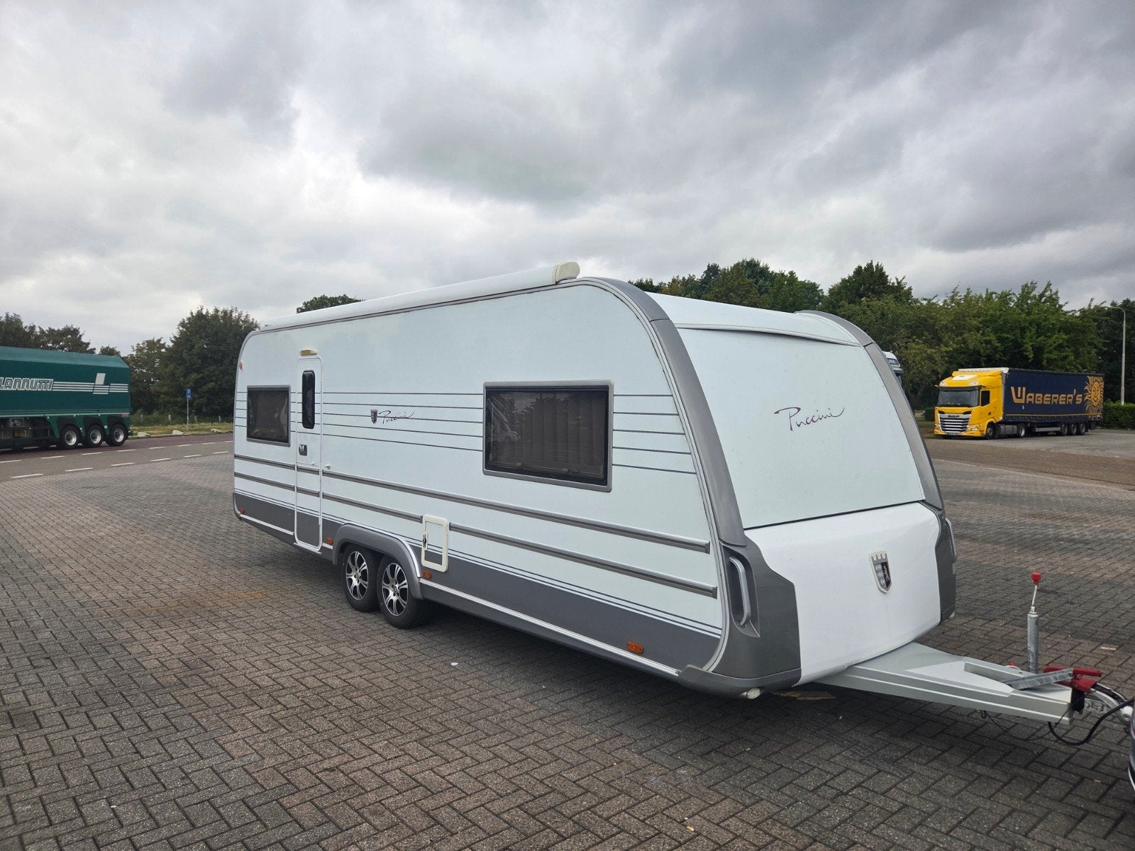 tabbert puccini 655 airco+dakluifel, Caravans en Kamperen, Vast bed, Rondzit, Tabbert, Particulier