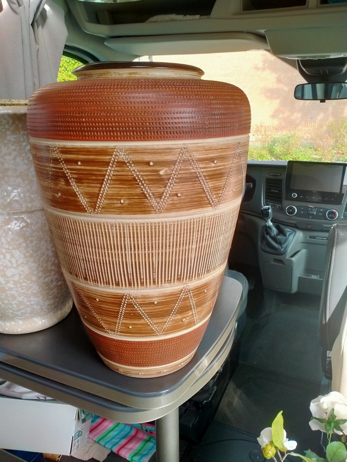 Vintage West Germany Vaas - Aardewerk, Antiek en Kunst, Ophalen