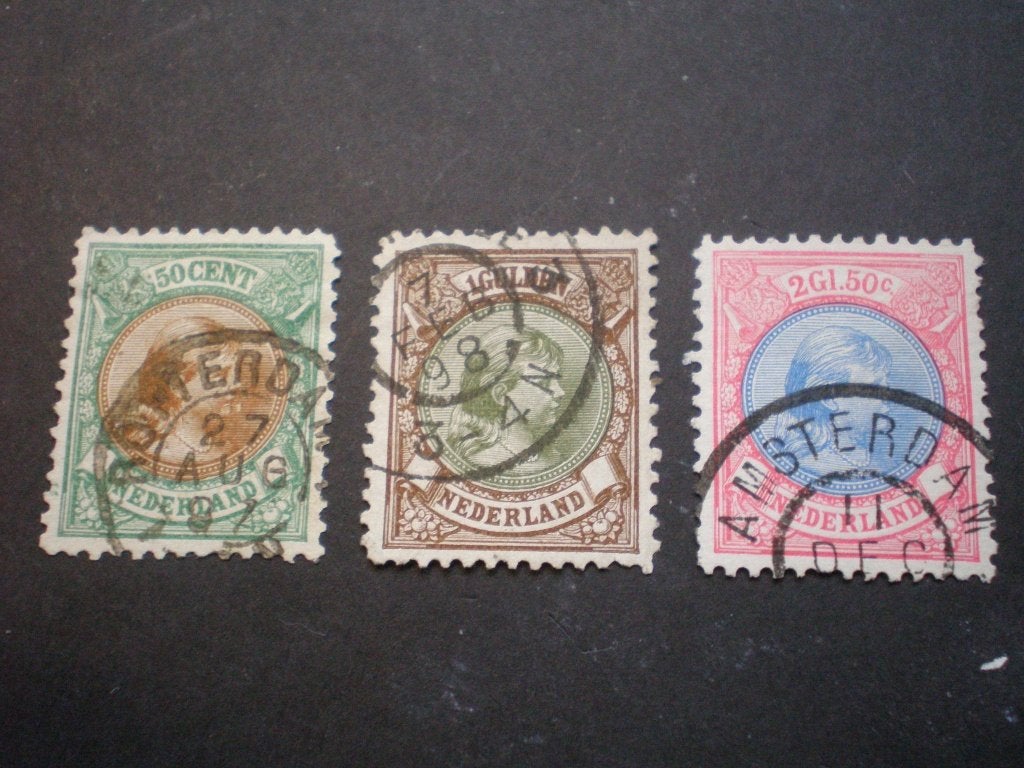 Nederland NVPH 45-47 gebruikt ( X 164)..€ 29,95, Postzegels en Munten, Postzegels | Nederland, Verzenden