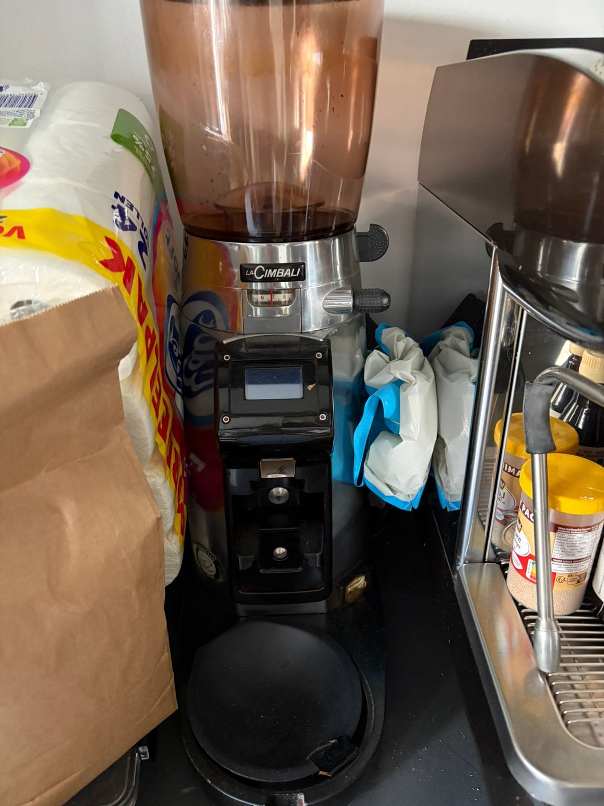 La Cimbali 2groeps espressomachine., Ophalen, Gebruikt, Koffie en Espresso