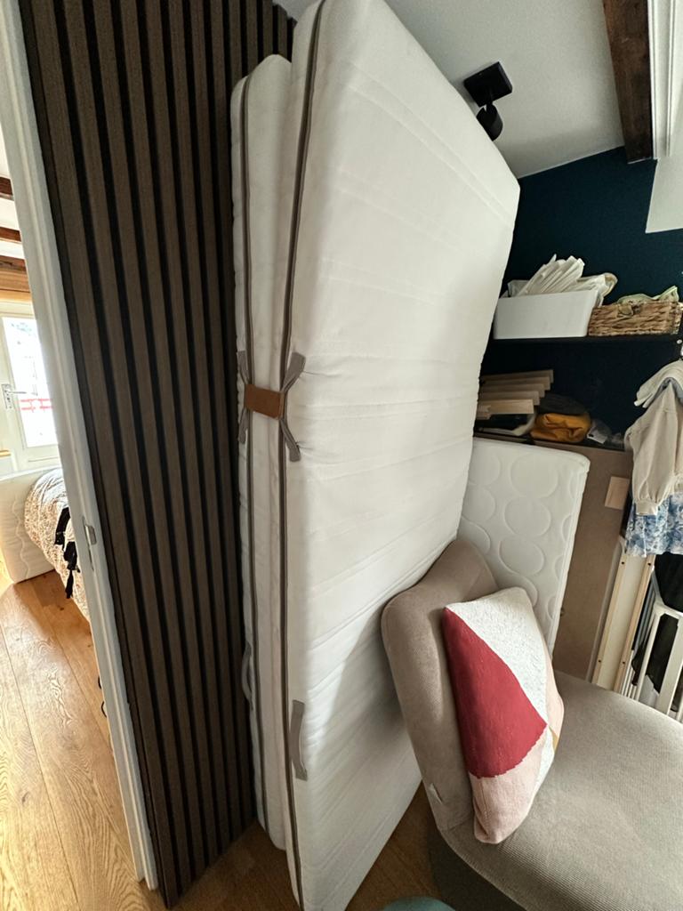 2x IKEA Malvik matrassen 80x200 + topper 70x200, Huis en Inrichting, Slaapkamer | Matrassen en Bedbodems, Ophalen, Gebruikt, Eenpersoons
