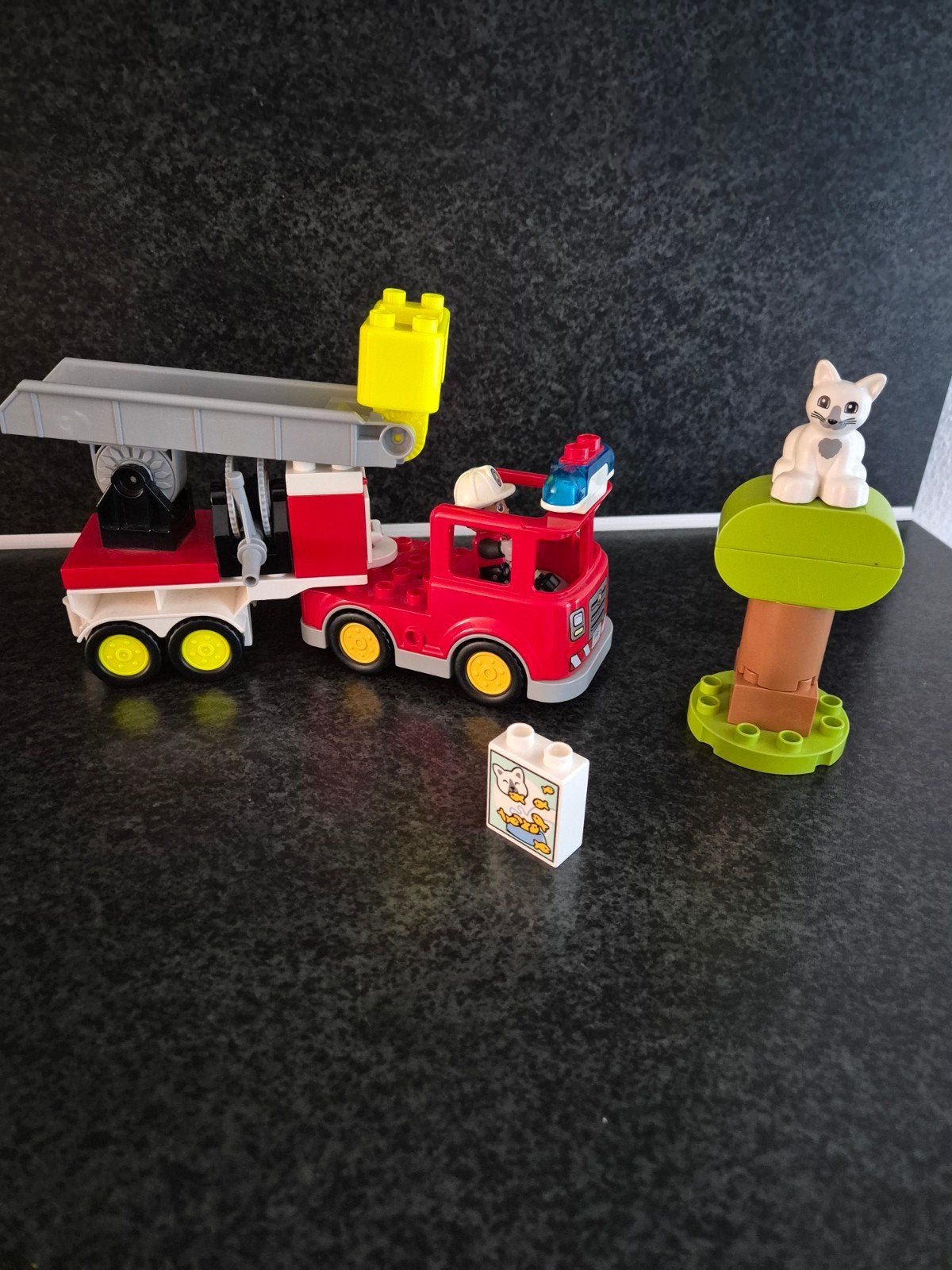 Duplo 10969 Brandweerauto, Ophalen, Zo goed als nieuw, Duplo