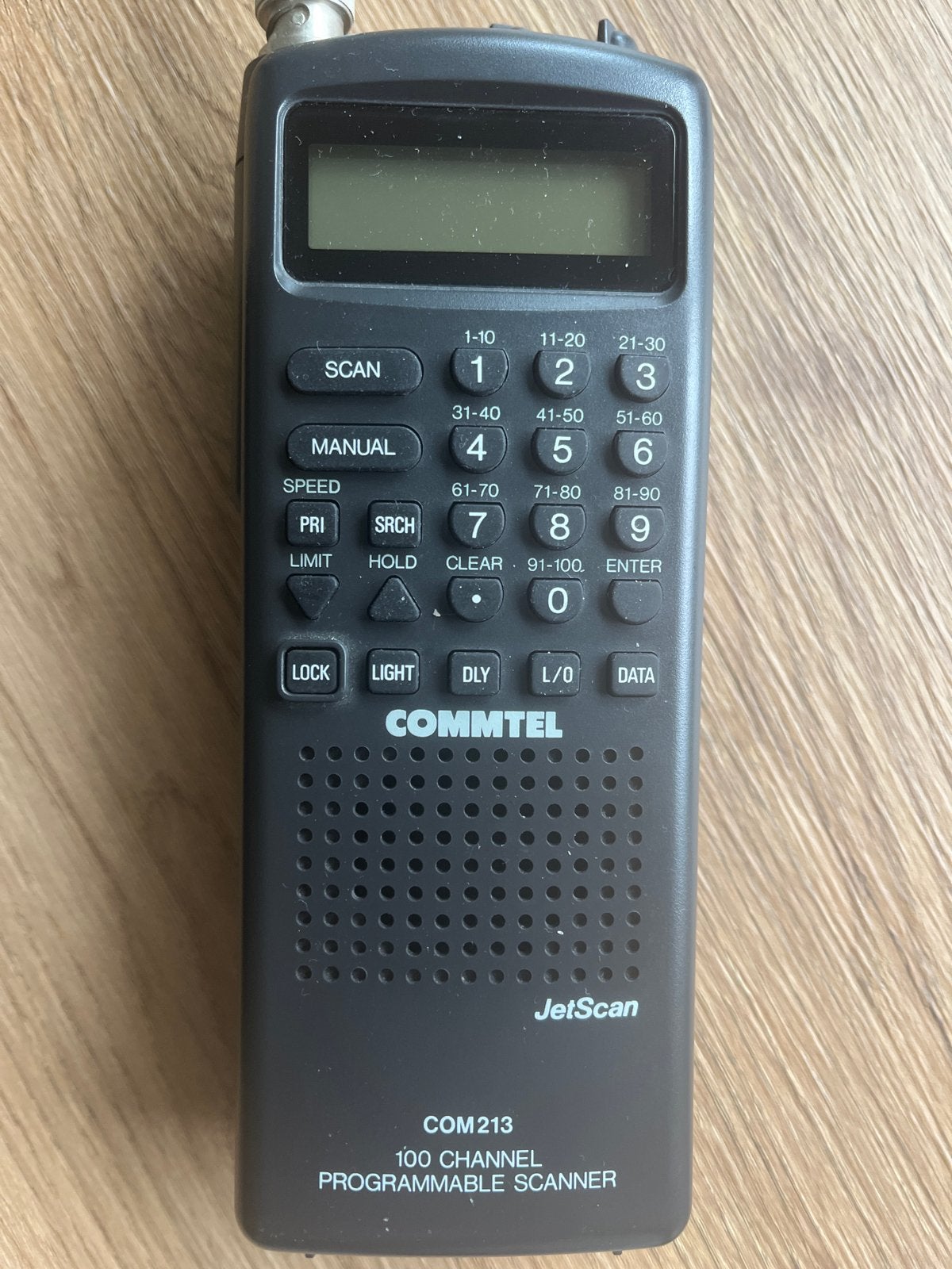 CommTel JetScan COM213 100-kanaals programmeerbare scanner, Ophalen of Verzenden, Zo goed als nieuw, 30 tot 200 kanalen, Draagbaar