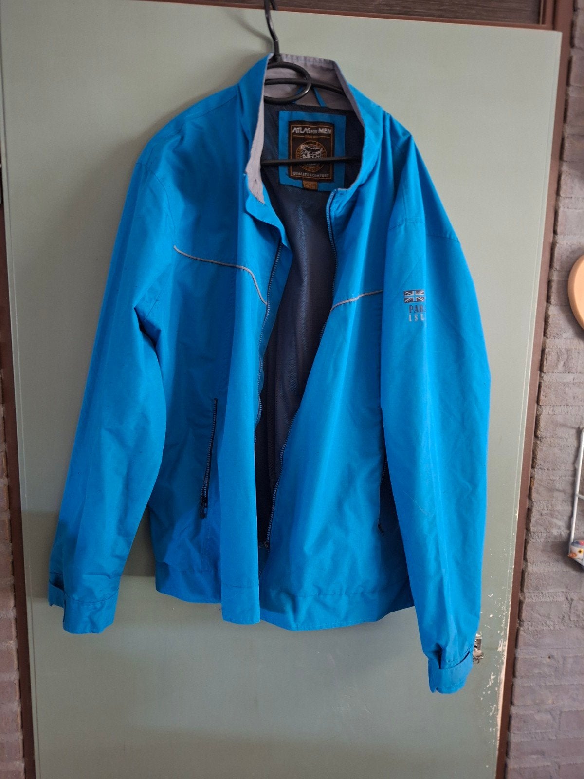 Atlas For Men Heren Jas - Blauw - Maat 4XL, Blauw, Ophalen of Verzenden, Zo goed als nieuw, Overige maten