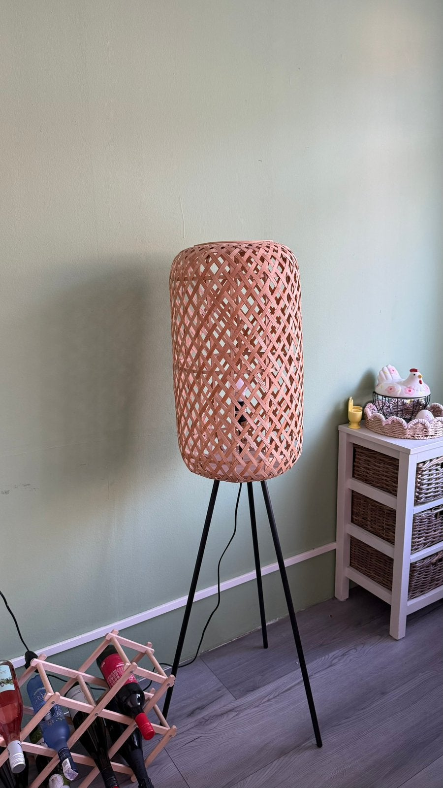 Lamp vloerlampen, Huis en Inrichting, Lampen | Vloerlampen, Ophalen of Verzenden, Zo goed als nieuw, 150 tot 200 cm
