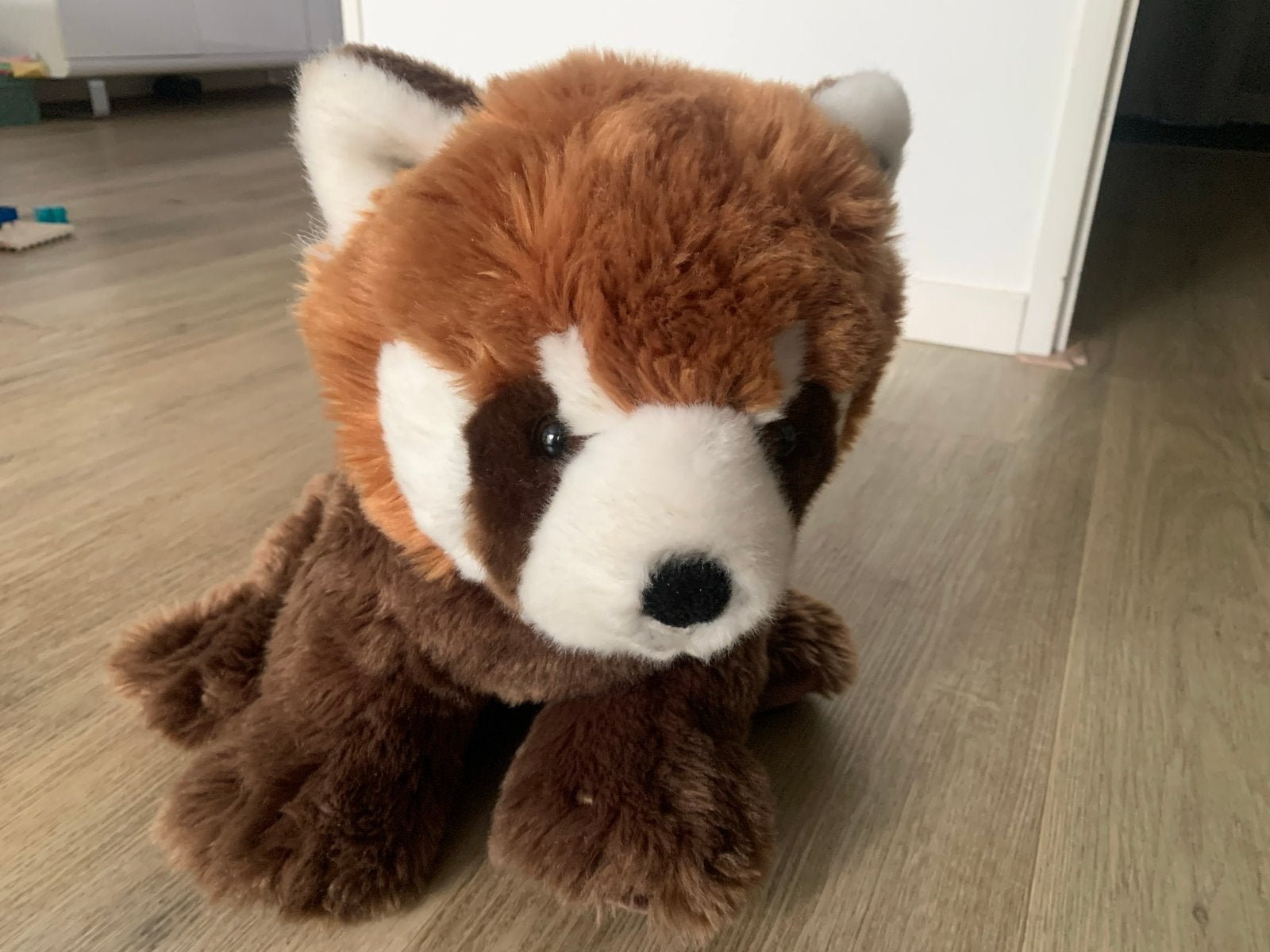 Schattige grote rode panda knuffel - Zo goed als nieuw, Overige merken, Overige karakters, Overige typen, Ophalen of Verzenden