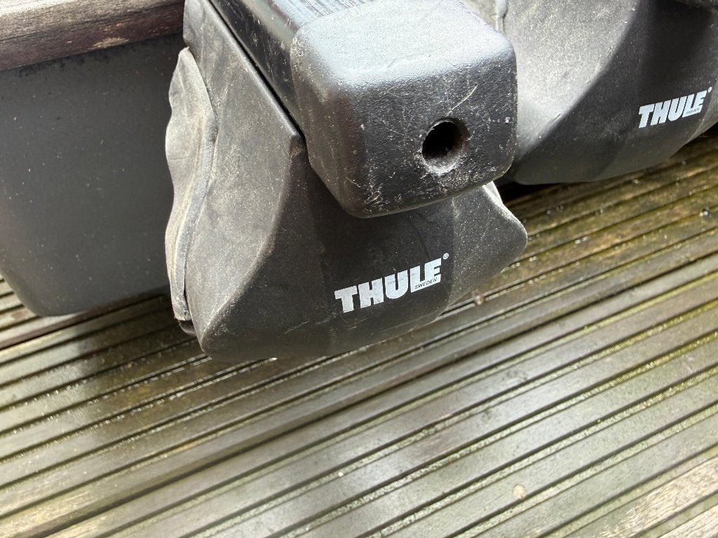Thule Dakdragers 120cm tbv Openrail, Ophalen, Gebruikt