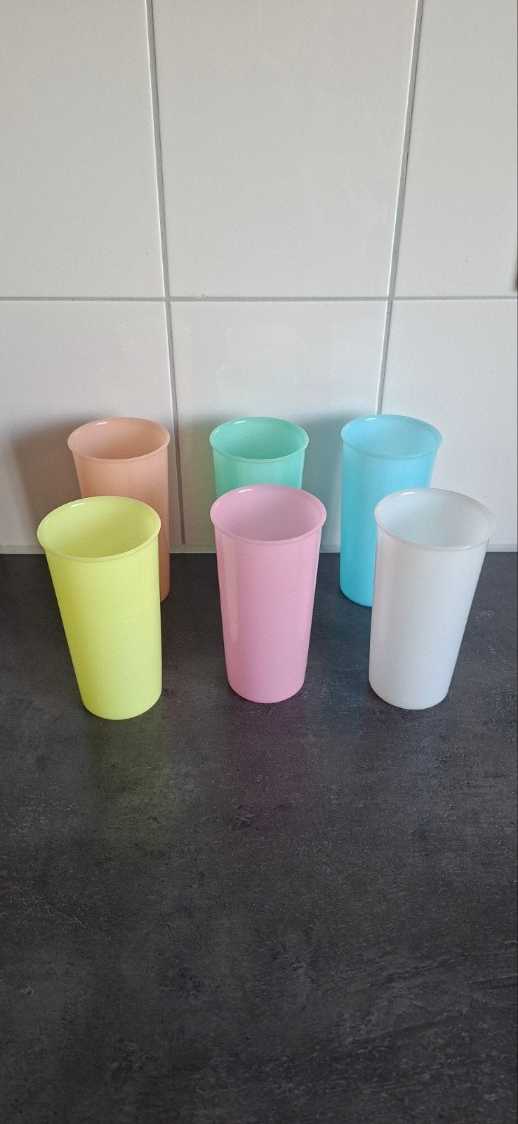 Set van 6 Tupperware bekers, Ophalen of Verzenden, Beker of Kan