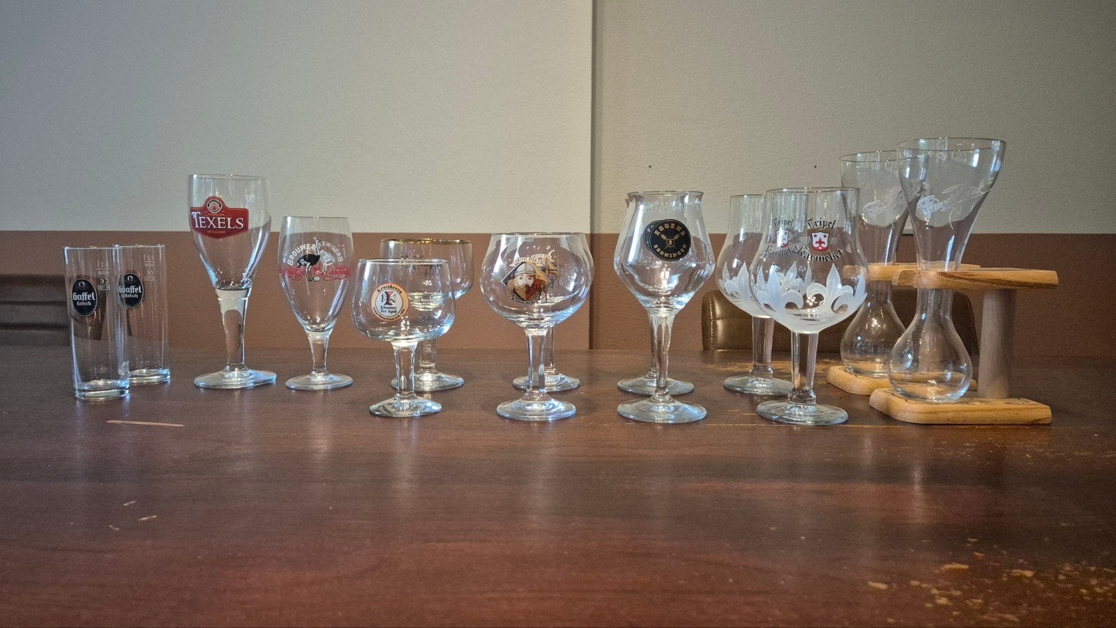 Diverse collectie bierglazen (12 stuks), Verzamelen, Biermerken, Ophalen, Zo goed als nieuw, Glas of Glazen, Overige merken