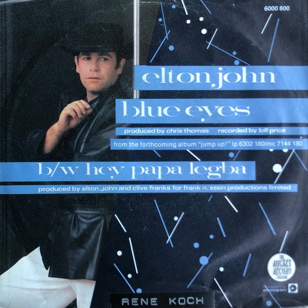 1982	Elton John		Blue Eyes, Fotohoes, 7 inch, Ophalen of Verzenden, Zo goed als nieuw