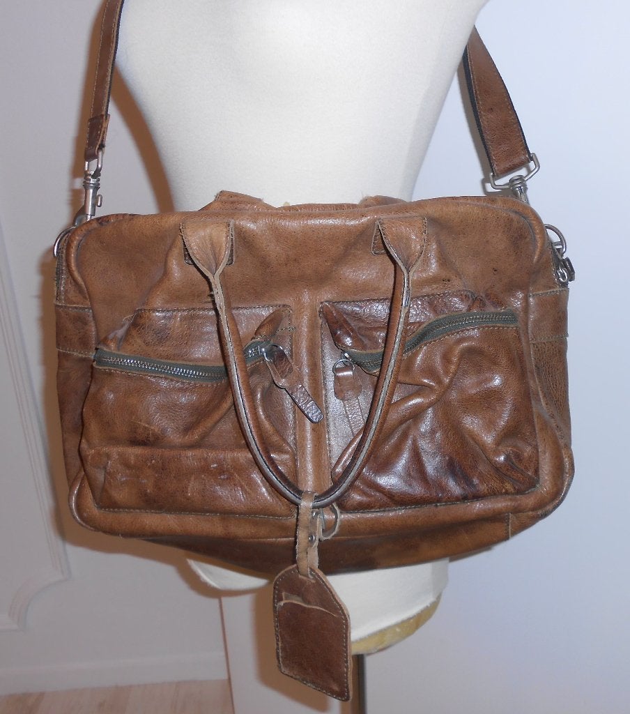 leren cowboys bag bruin, Ophalen of Verzenden, Gebruikt, Bruin, Overige typen