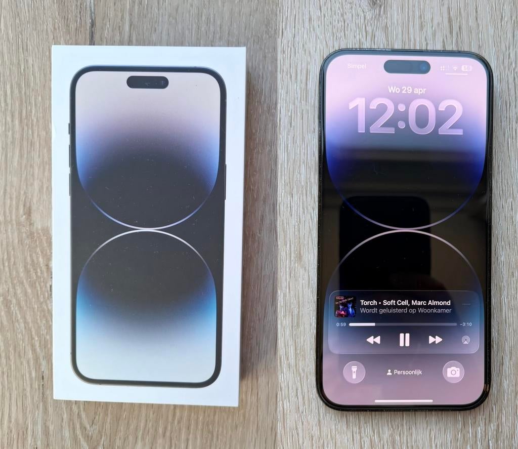 iPhone 14 Pro Max 256GB Space Black – 90% batterij, Zwart, Zo goed als nieuw, IPhone 14 Pro Max, Ophalen