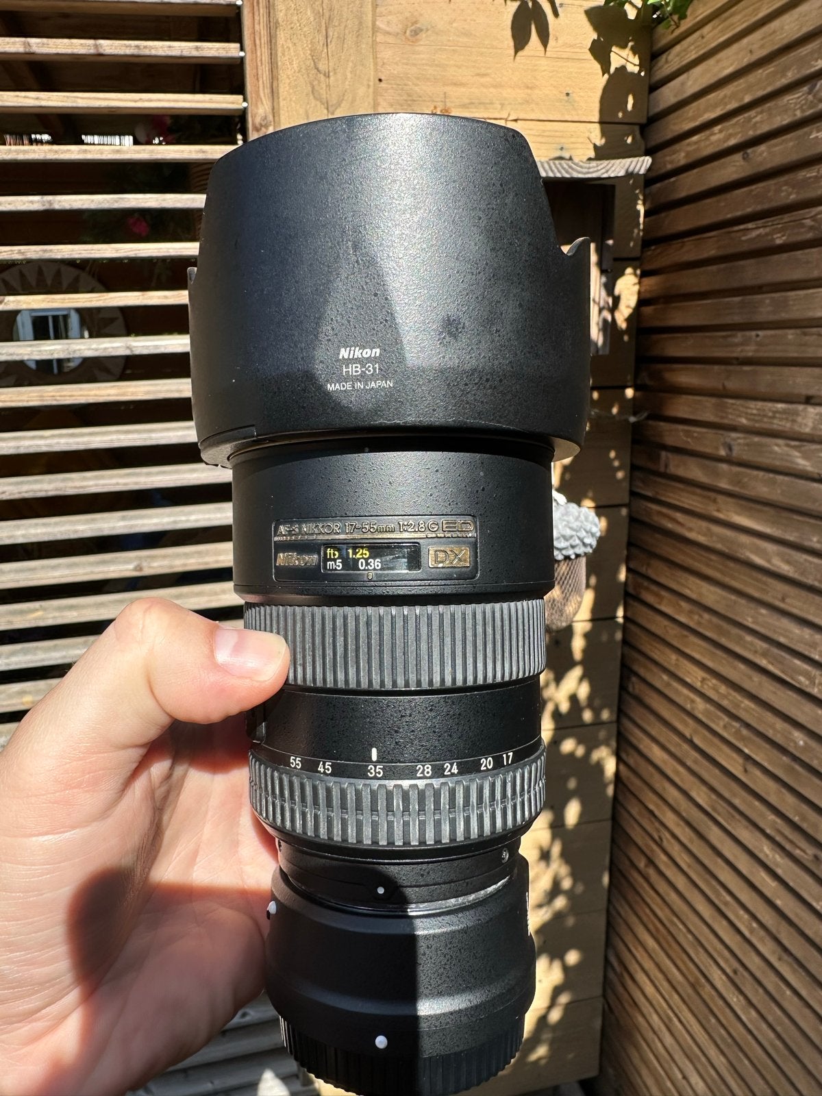 Nikkor 17-55 f/2.8 F-mount objectief met originele doos, Audio, Tv en Foto, Gebruikt, Nikon, Ophalen of Verzenden, Zoom