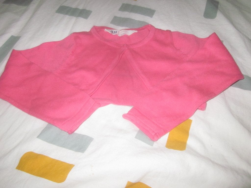 Mooi roze vestje/bolero H&M 92 zgan, Kinderen en Baby's, Kinderkleding | Maat 92, Meisje, Trui of Vest, Ophalen of Verzenden, H&M.