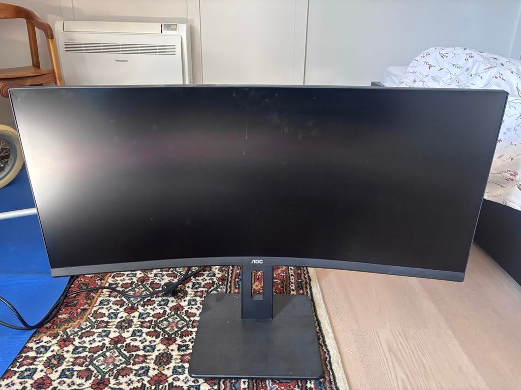 AOC CU34P2A - QHD Curved Ultrawide Monitor, Computers en Software, Monitoren, Gaming, 101 t/m 150 Hz, Curved, VA