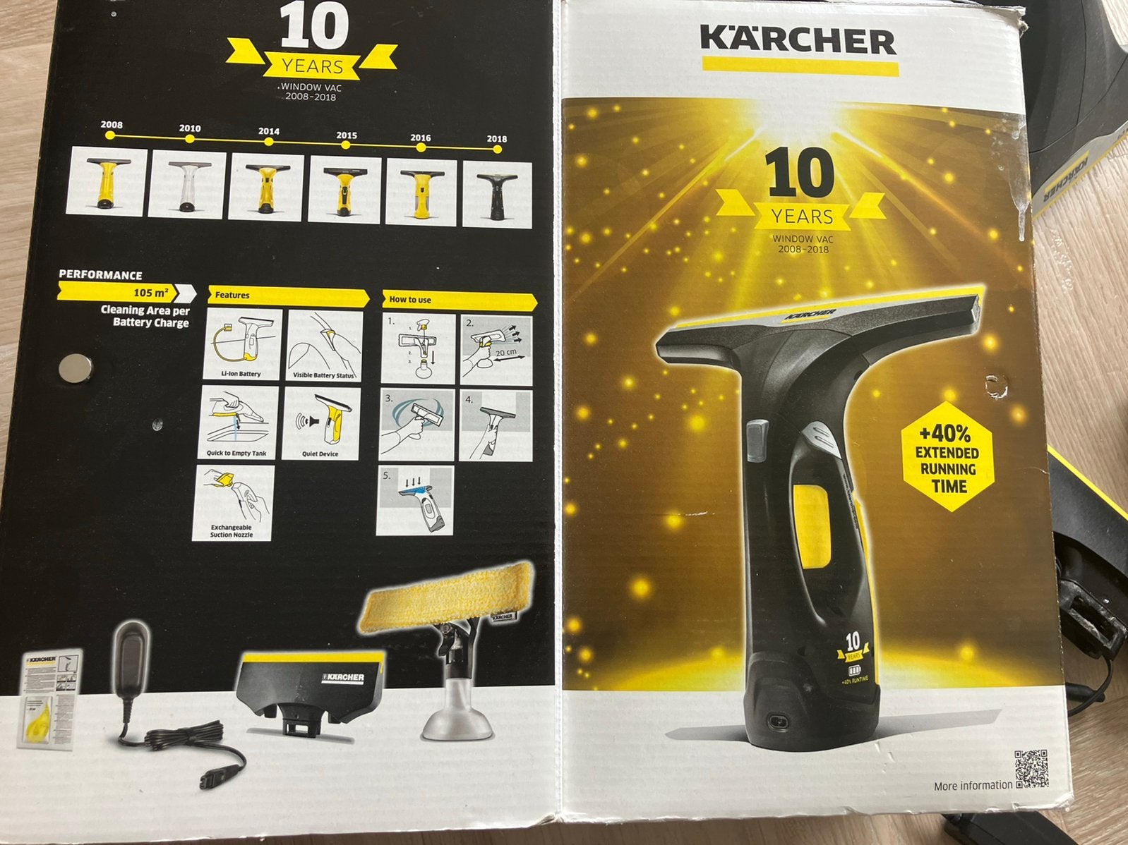 Kärcher WV 2 premium 10 years edition, Ophalen, Raamwisser of Trekker