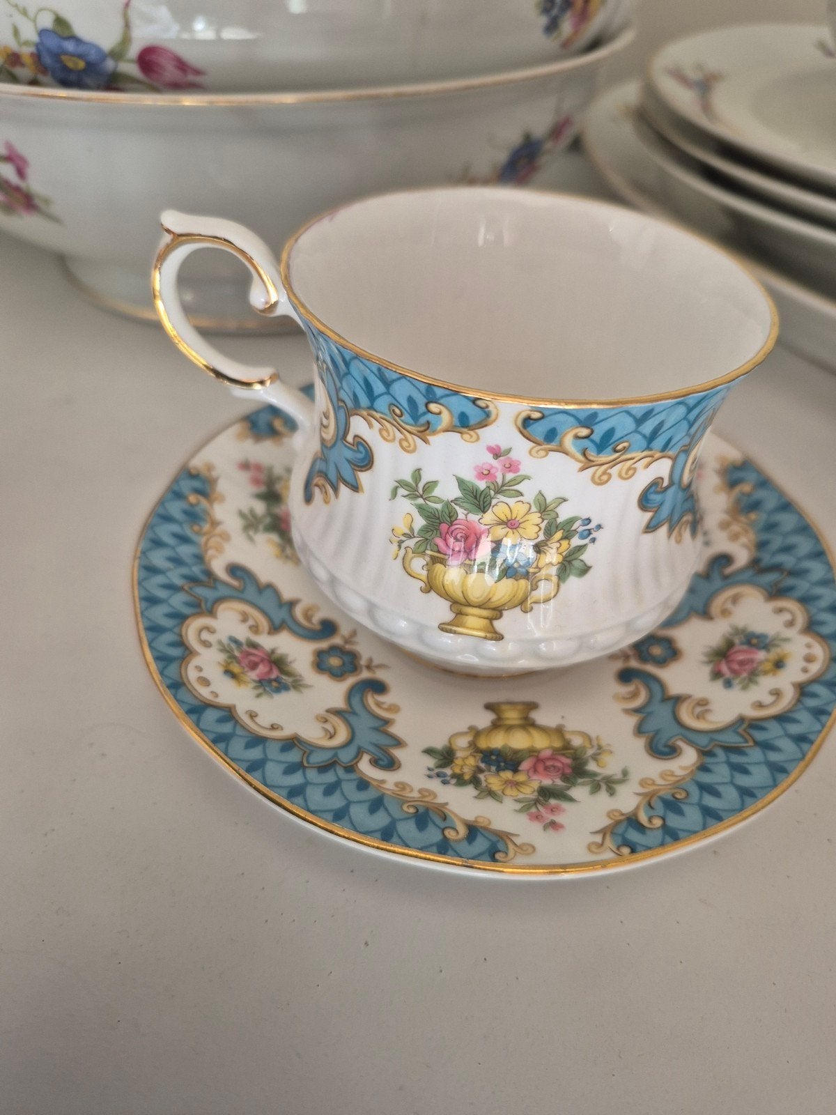 Queens Rosina China Ltd. kop en schotel, Ophalen of Verzenden