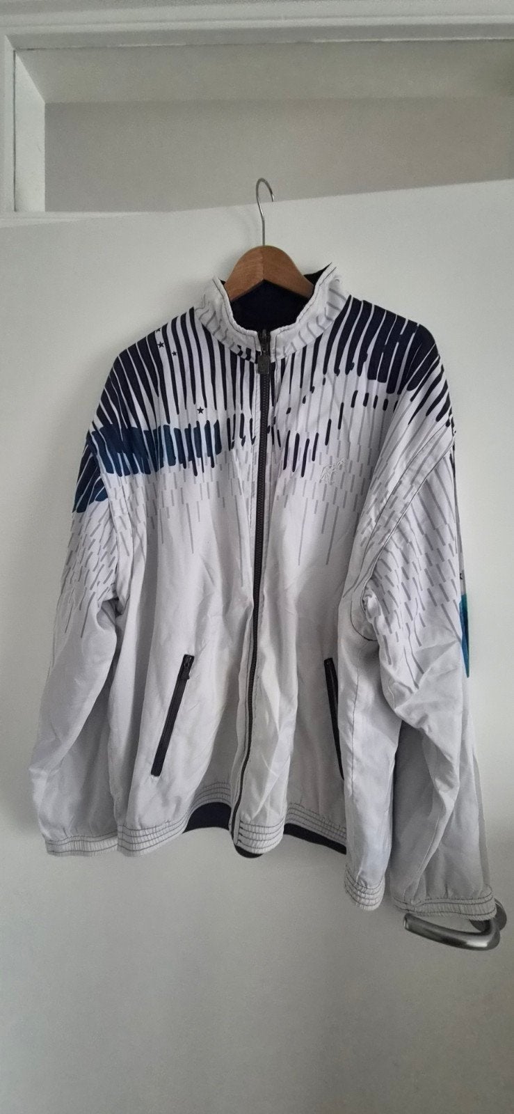 australian trainingsjack mt 54 dubbelzijdig, Ophalen of Verzenden, Zo goed als nieuw, Maat 52/54 (L), Blauw