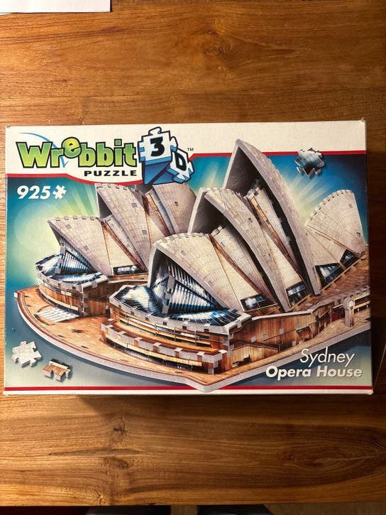 Wrebbit 3D Puzzel Sydney Opera House - 925 stukjes, Ophalen, 500 t/m 1500 stukjes, Zo goed als nieuw, Rubik's of 3D-puzzel