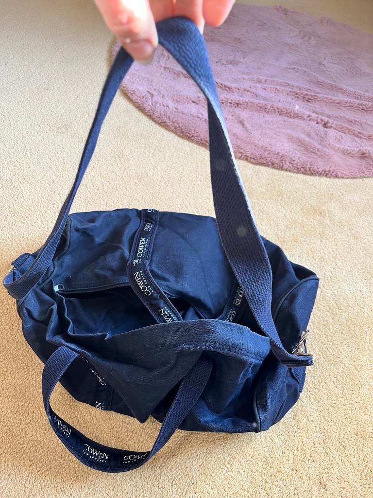 Donkerblauwe Cowen sporttas - Ideaal voor sport en reizen, Ophalen of Verzenden, Gebruikt, Unisex volwassen