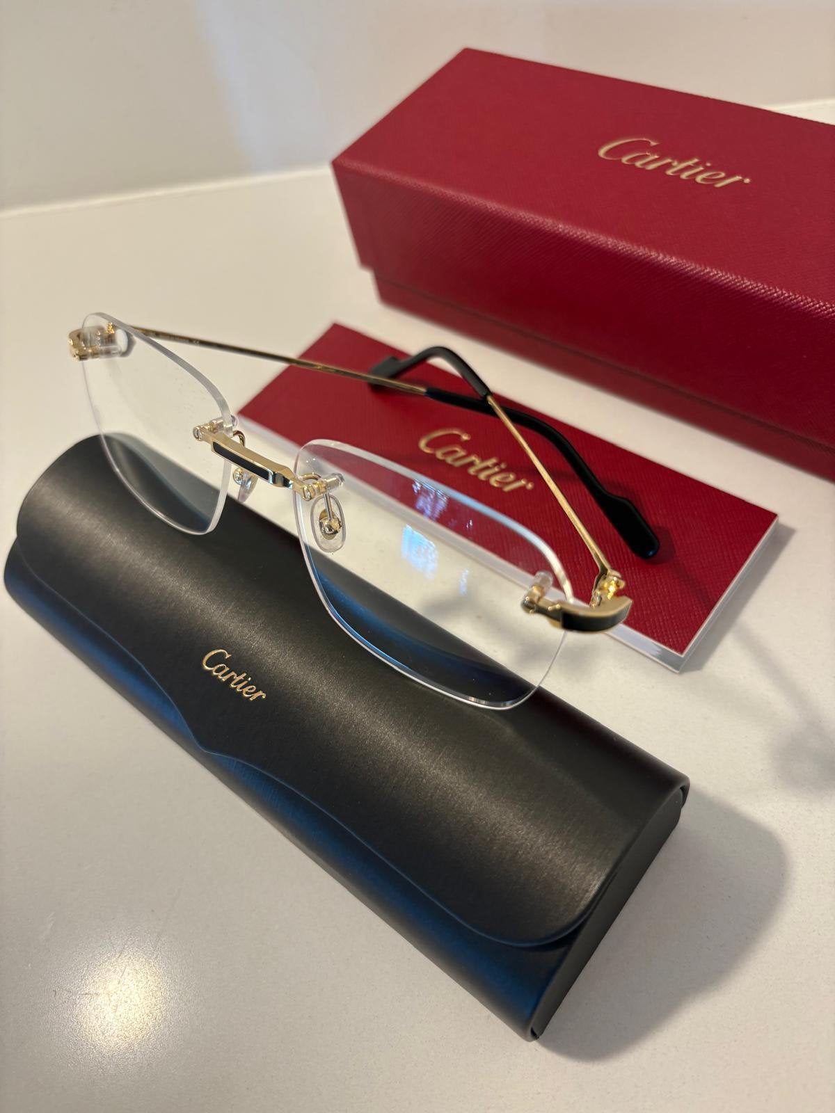 Cartier bril nieuw CT03430-001, Sieraden, Tassen en Uiterlijk, Zonnebrillen en Brillen | Heren, Overige merken, Zonnebril, Overige kleuren