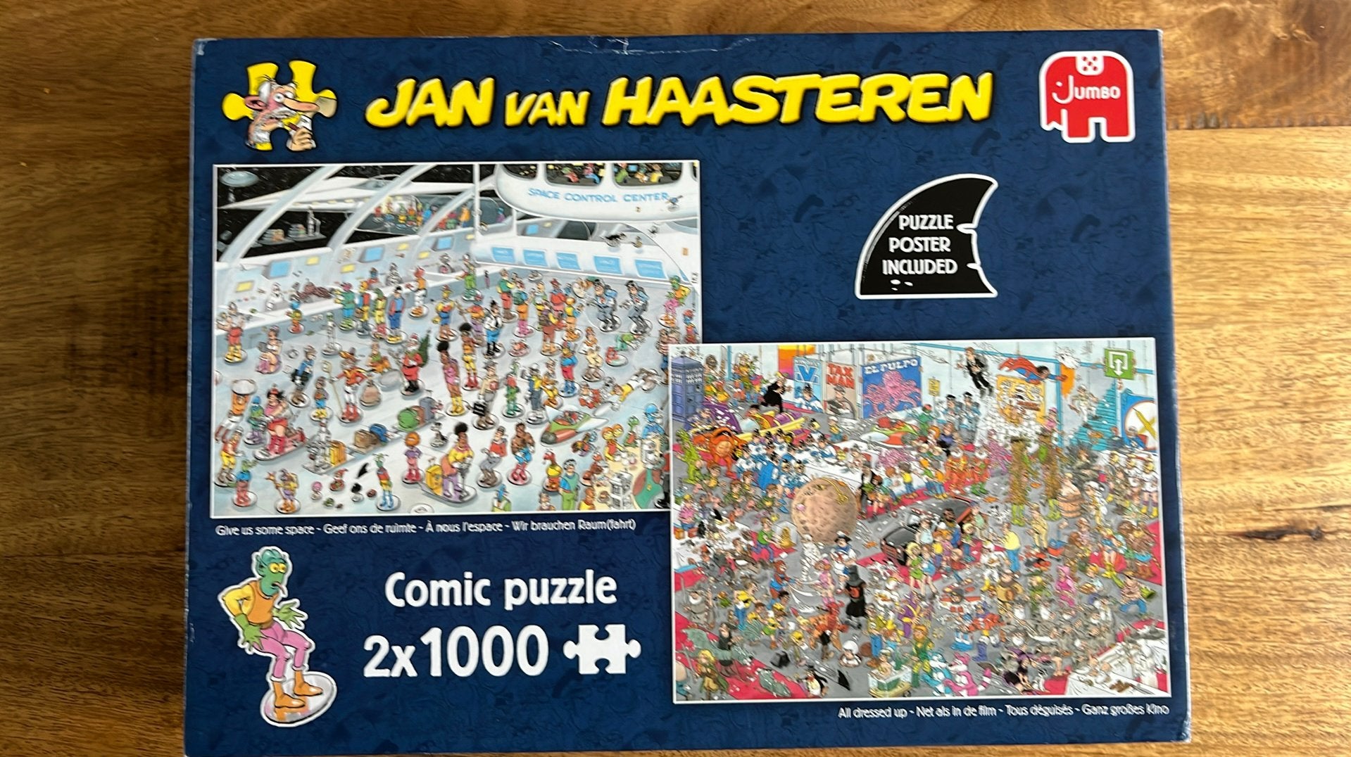 Jan v Haasteren 2 x 1000 stukjes, Ophalen of Verzenden, 500 t/m 1500 stukjes, Zo goed als nieuw