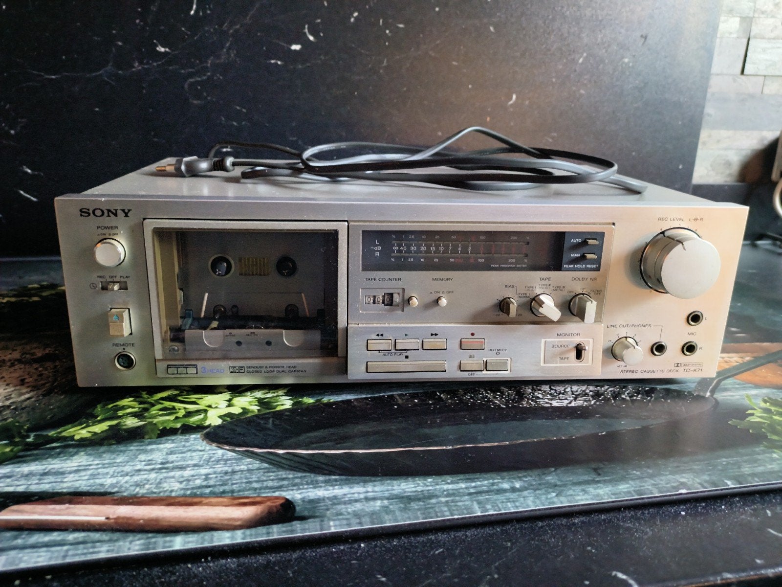 Sony TC-K71 Cassettedeck - Vintage Hifi Tapedeck, Ophalen of Verzenden, Enkel, Sony, Tiptoetsen
